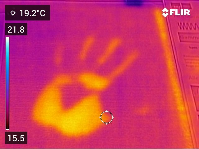 Physik IR Handabdruck