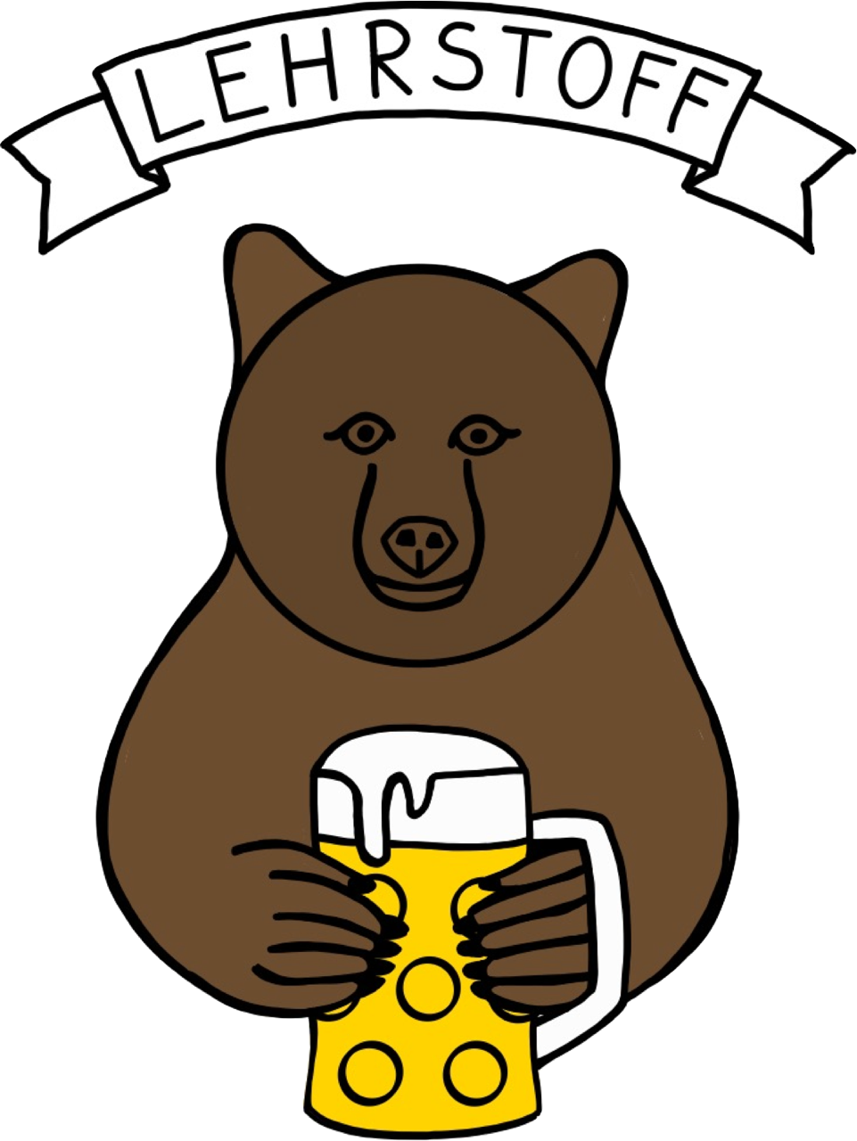 Schulbrauerei Logo Baer weiss